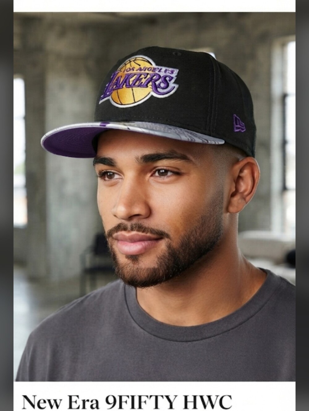 New Era 9FIFTY HWC Original Fit LA Lakers Cap Adjustable Buckle Strap OSFM